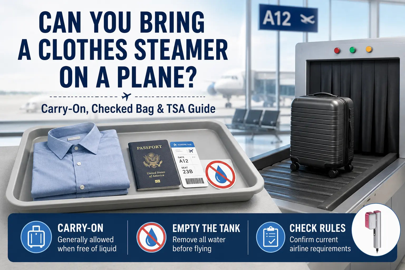 Can You Bring a Clothes Steamer on a Plane? Carry-On, Checked Bag & TSA Guide