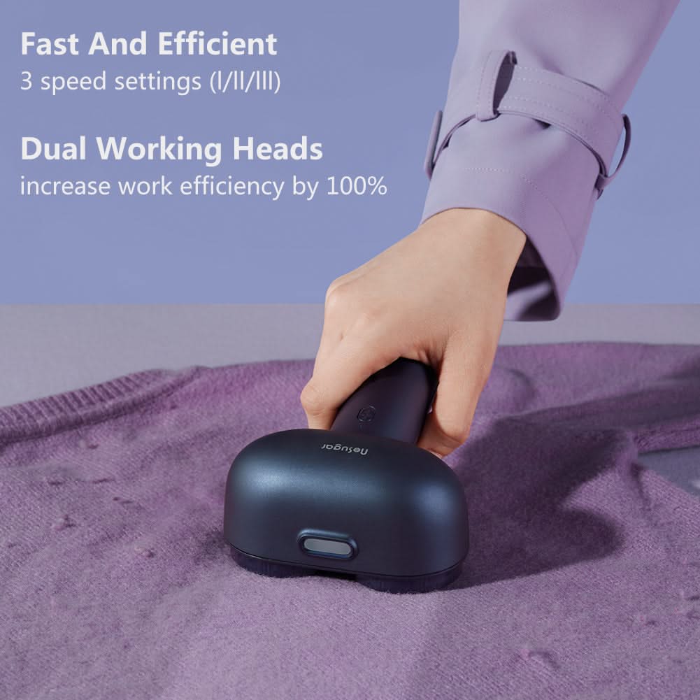 Nesugar M5 Dual-Head Fabric Shaver & Lint Remover, 3 Speeds