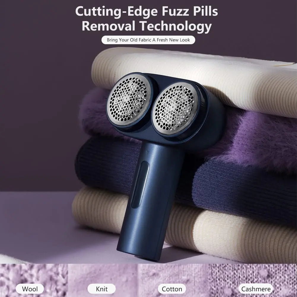 Nesugar M5 Dual-Head Fabric Shaver & Lint Remover, 3 Speeds