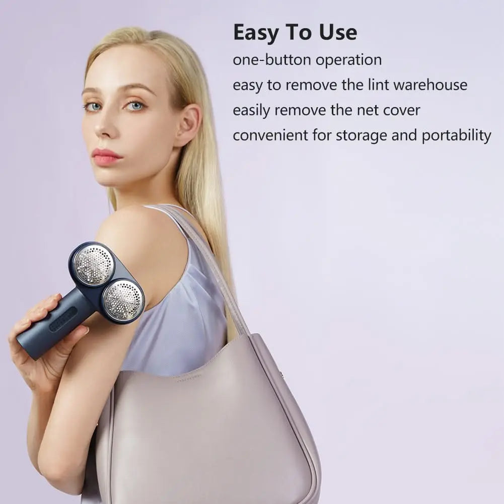 Nesugar M5 Dual-Head Fabric Shaver & Lint Remover, 3 Speeds