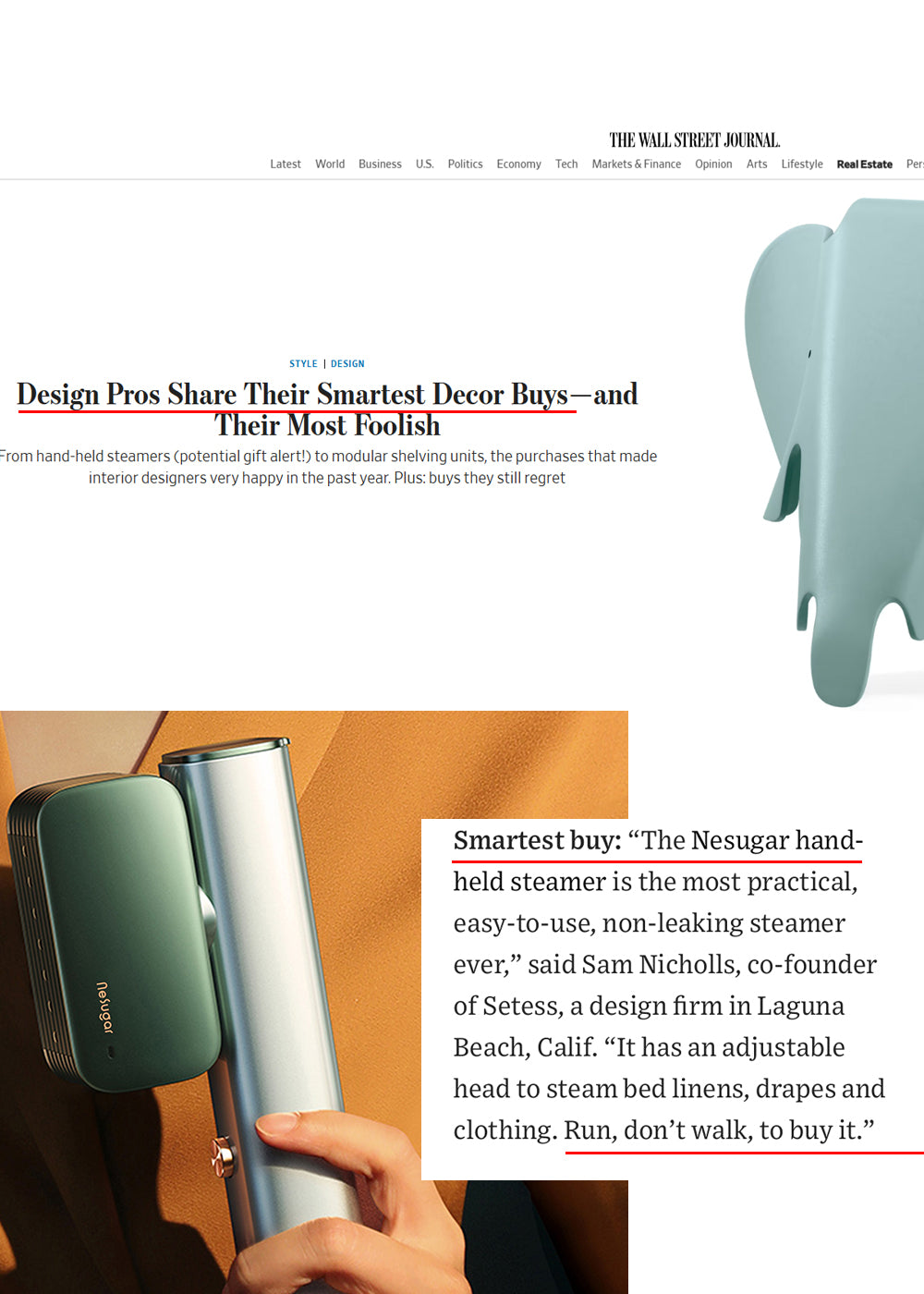 Wall Street Journal reports Nesugar