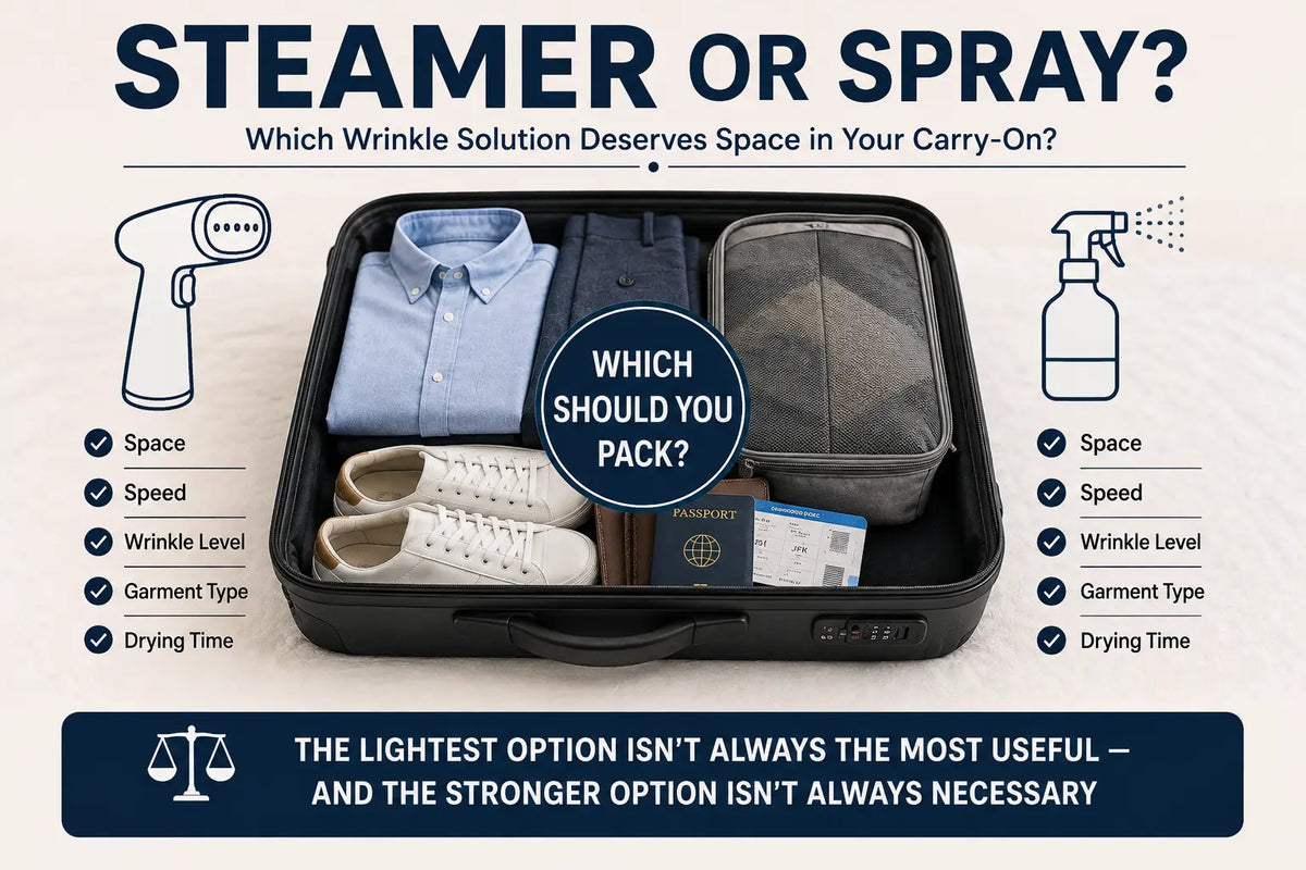 Travel Steamer vs. Wrinkle Release Spray: Which Is Better for Travel?
