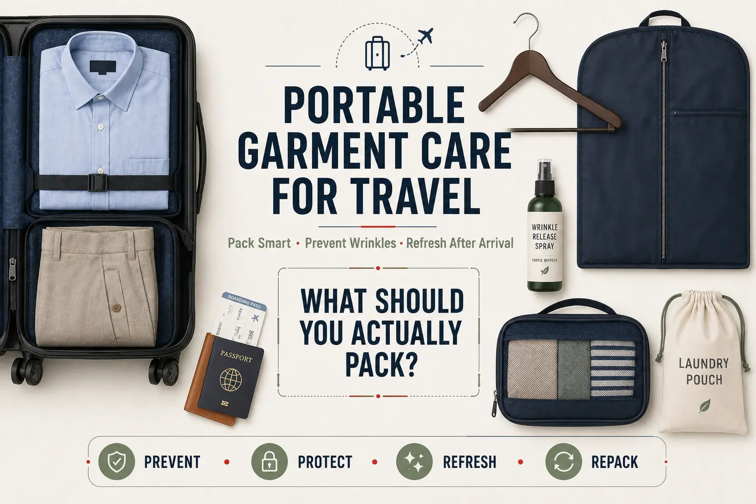 Portable Garment Care for Travel: What Should You Pack to Keep Clothes Wrinkle-Free?