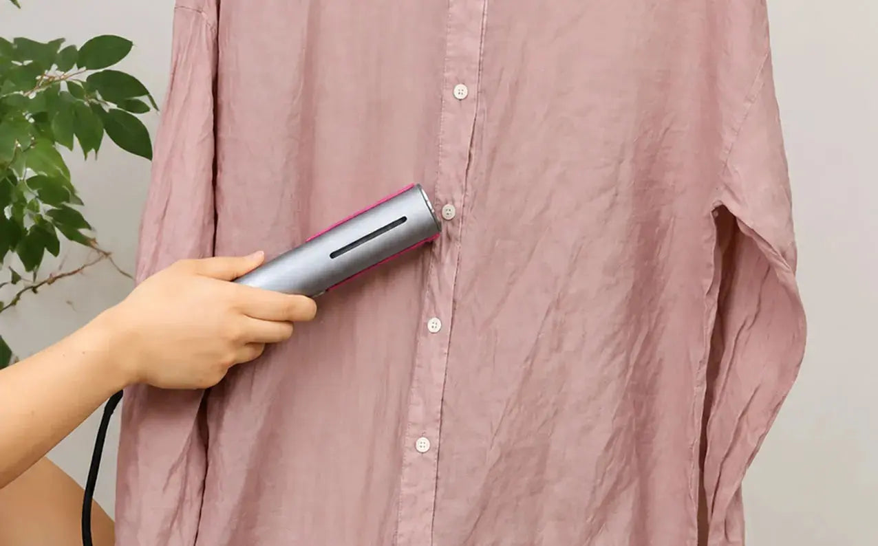 how to use a clothes steamer without an ironing board