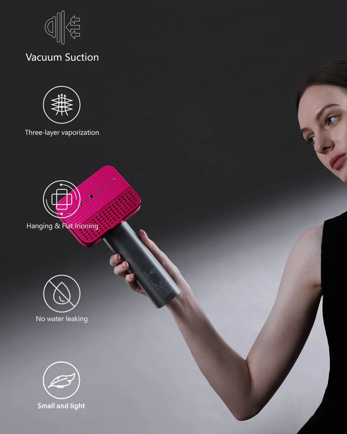 G12 Pro Max Vacuum Suction Portable Travel Steamer