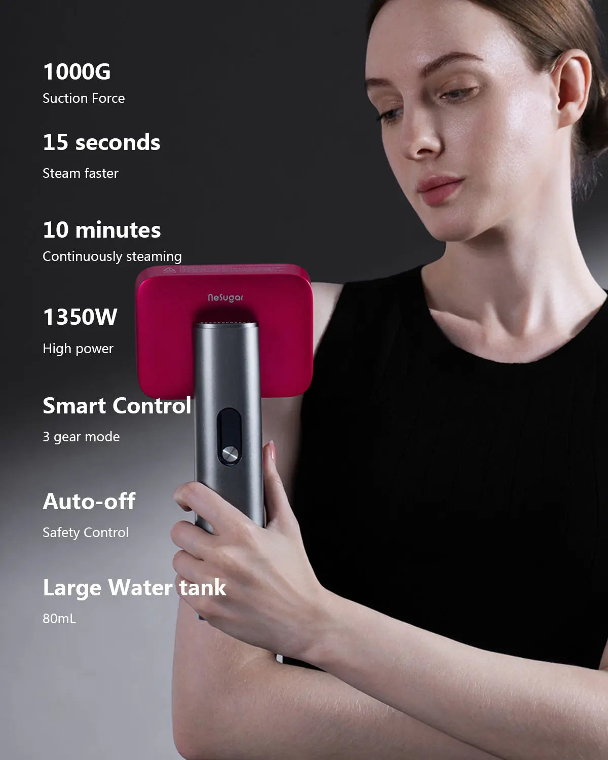 G12 Pro Max Vacuum Suction Portable Travel Steamer